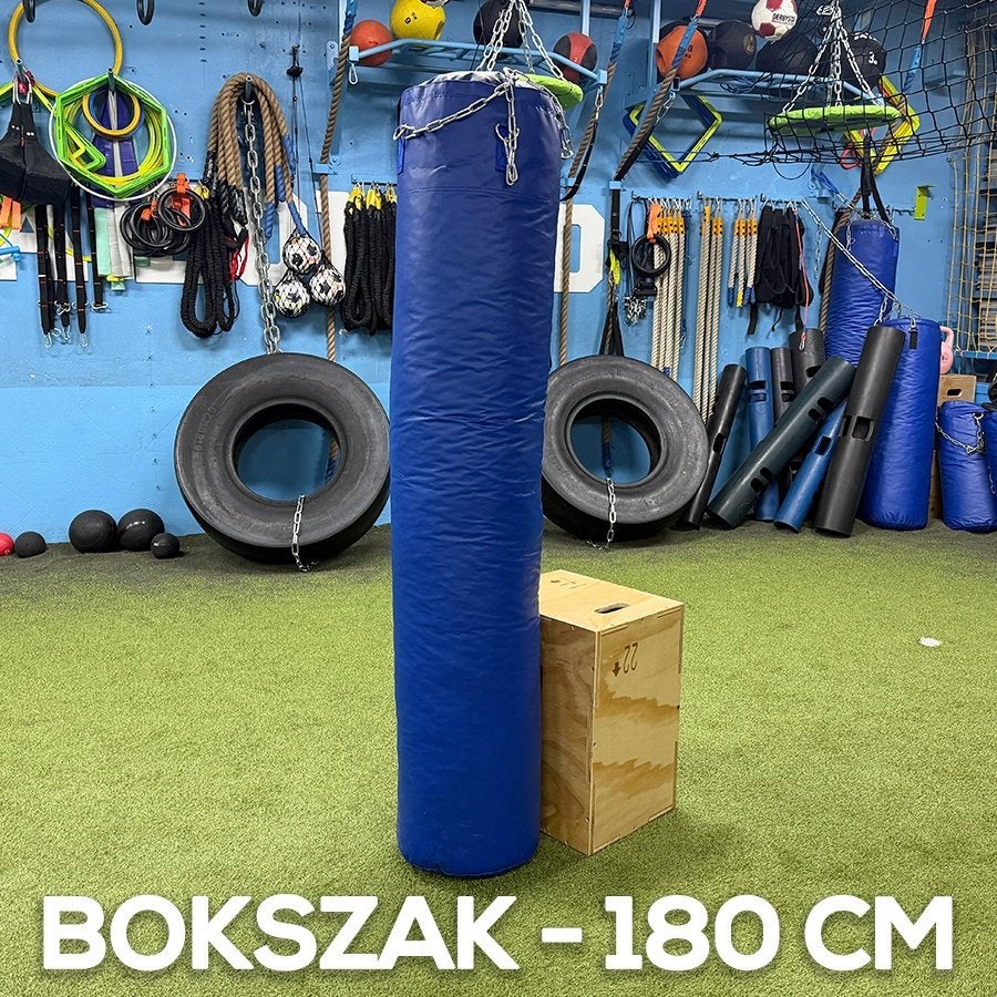 Bokszak Classic Blauw - 180 cm - Diameter 35 cm, Sport en Fitness, Overige, Vechtsportmateriaal, Zo goed als nieuw, Groter dan maat XL