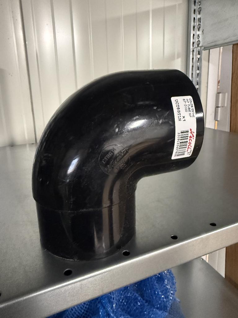 Nicoll techtan PVC zwart 100 en 80mm, Pvc, Nieuw, Ophalen of Verzenden, Minder dan 2 meter