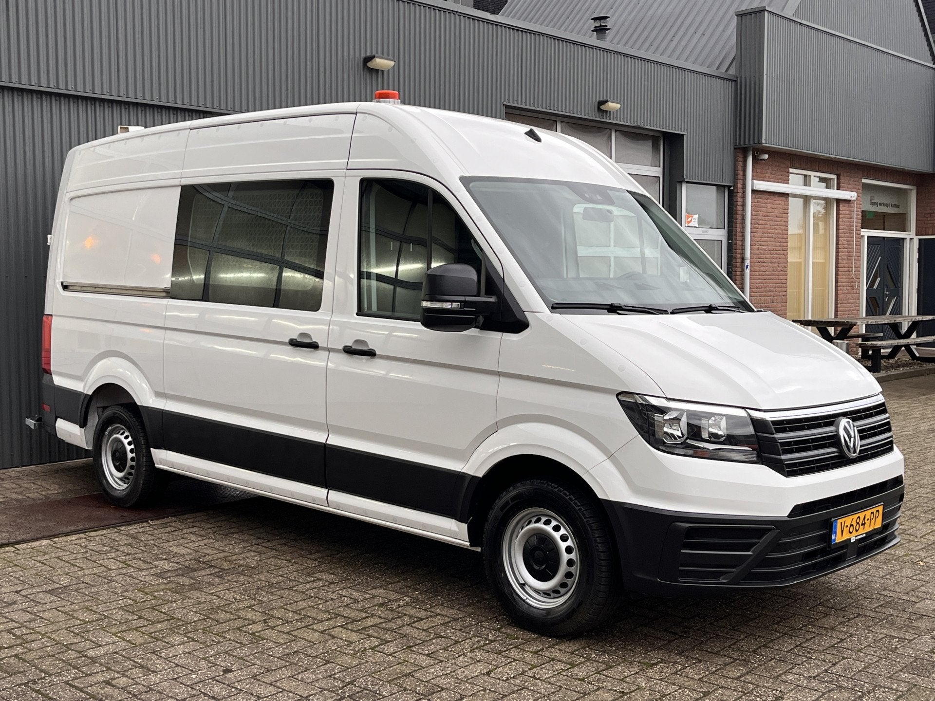 Volkswagen Crafter 35 2.0 TDI L3H3 Werkplaats inrichting Kas, Auto's, Stof, Gebruikt, 4 cilinders, Volkswagen