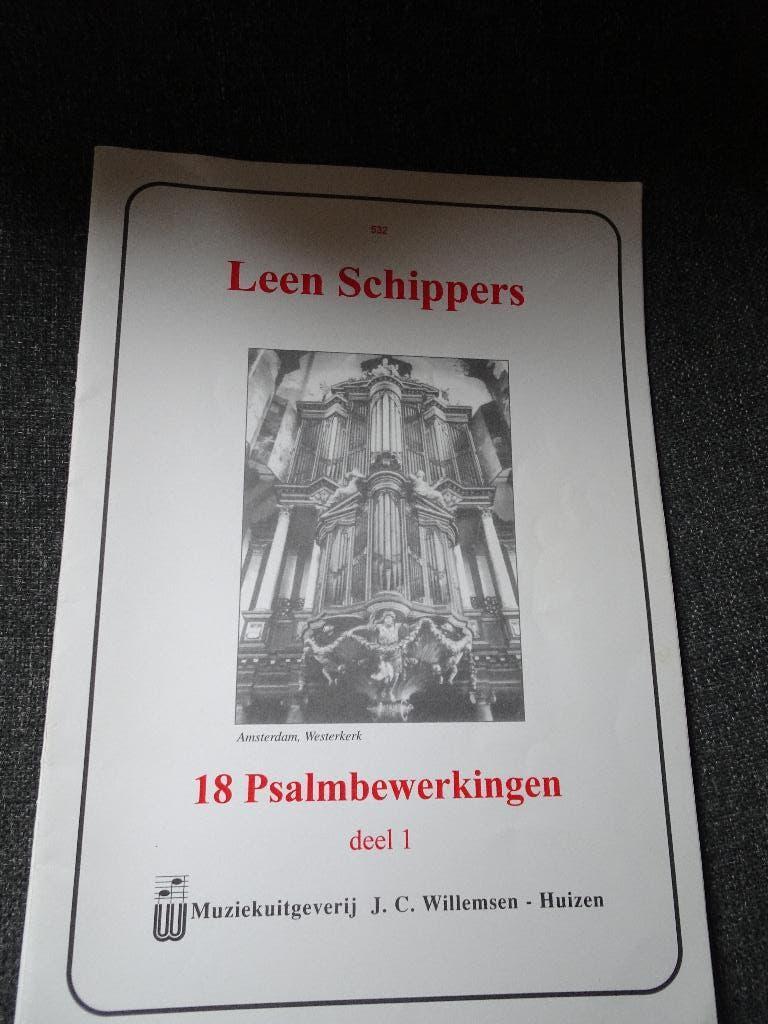 Leen Schippers psalmbewerkingen deel 1 en 2, Orgel, Gebruikt, Les of Cursus, Ophalen of Verzenden