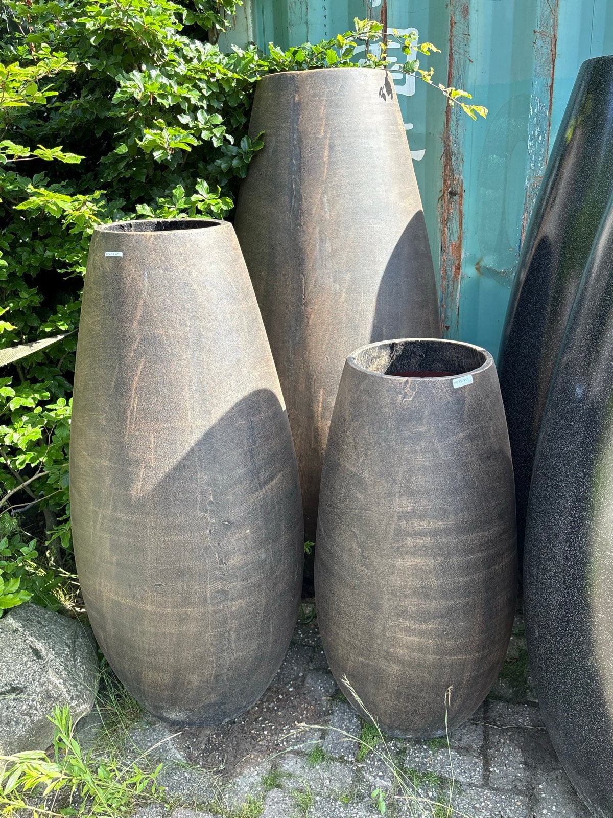 Xxl Plantenbak Set 3-delig Bruin - Tijdloos Design, Tuin en Terras, Ophalen, Overige materialen, 100 cm of meer, Nieuw