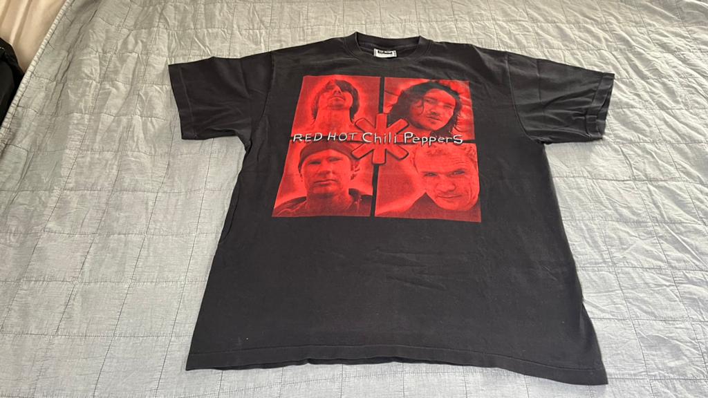 Vintage Red Hot Chili Peppers Tour T-Shirt Single Stitch XL, Ophalen of Verzenden, Zo goed als nieuw, Maat 56/58 (XL), Zwart