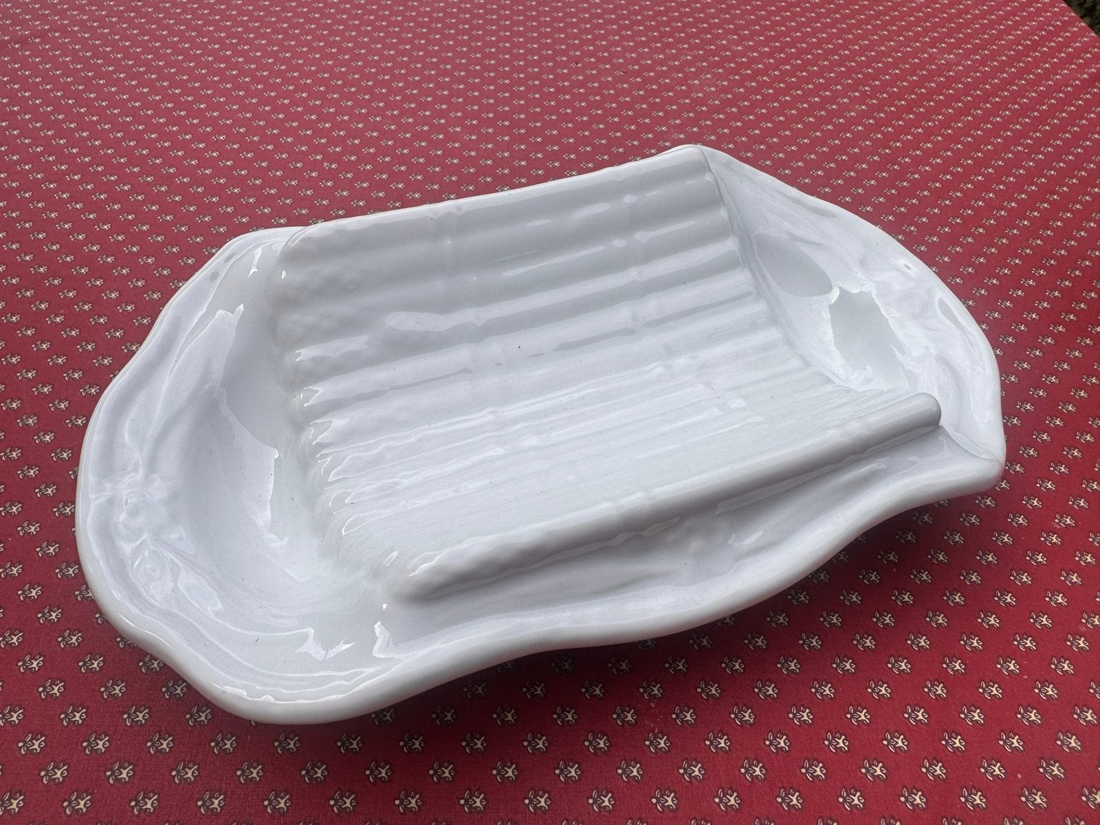 Vintage aspergeschaal L'Hirondelle Frankrijk, Ophalen of Verzenden
