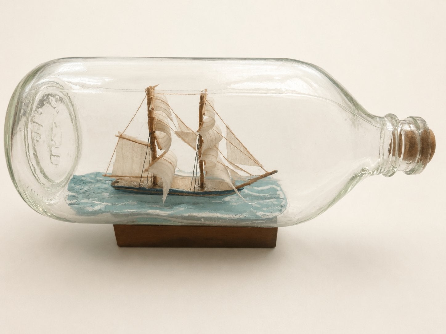 Decoratief Scheepje in Fles - Maritieme Decoratie, Ophalen of Verzenden, Gebruikt