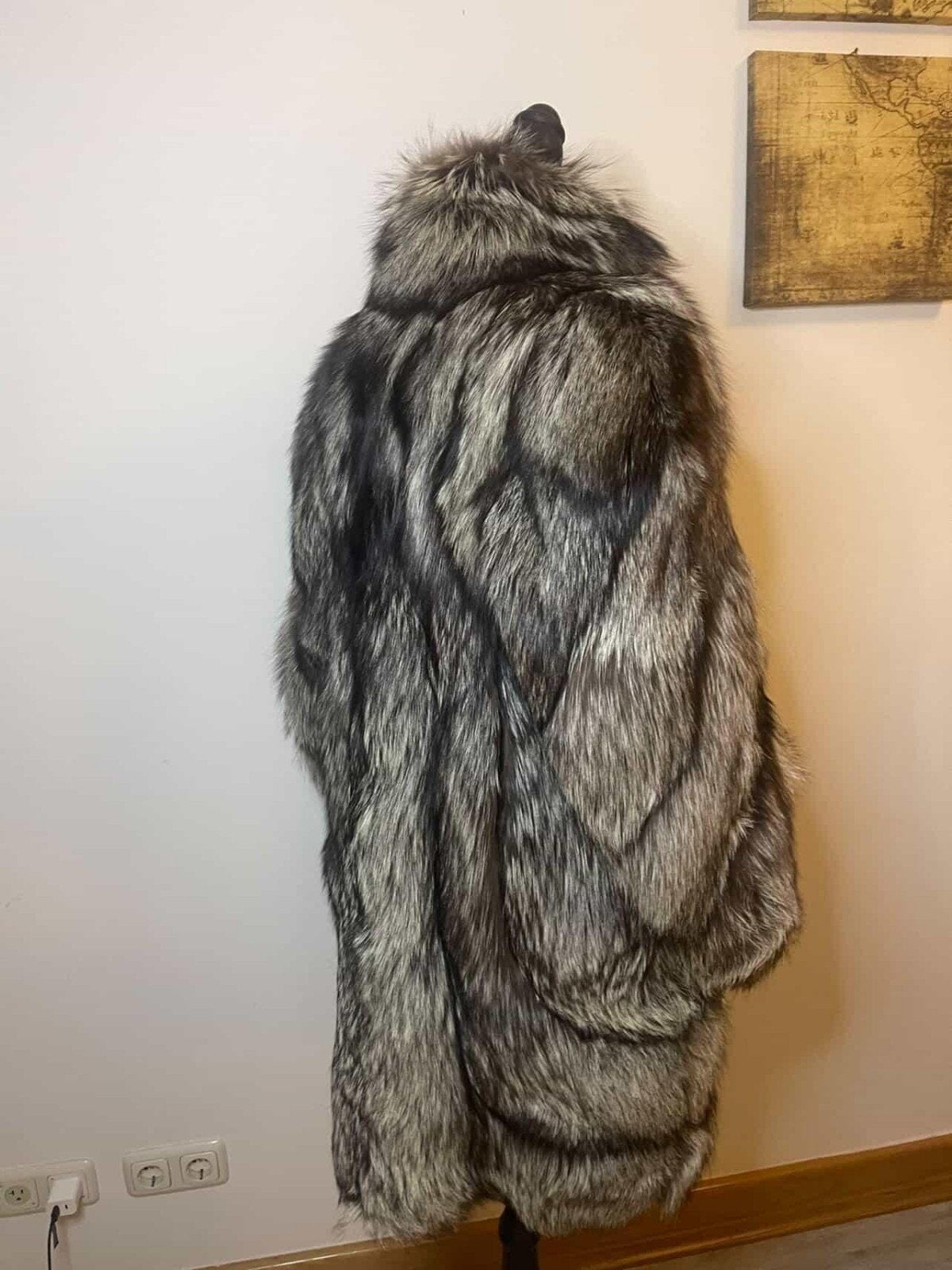 Zilvervos Bontjas, Kleding | Dames, Jassen | Winter, Maat 46/48 (XL) of groter, Ophalen of Verzenden, Onbekend, Grijs