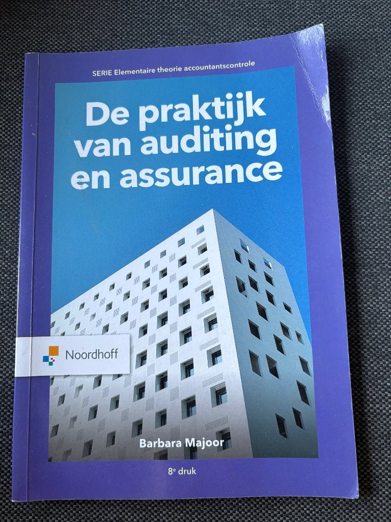 De praktijk van auditing en assurance 8e druk., Boeken, Noordhoff, Zo goed als nieuw, Beta, HBO