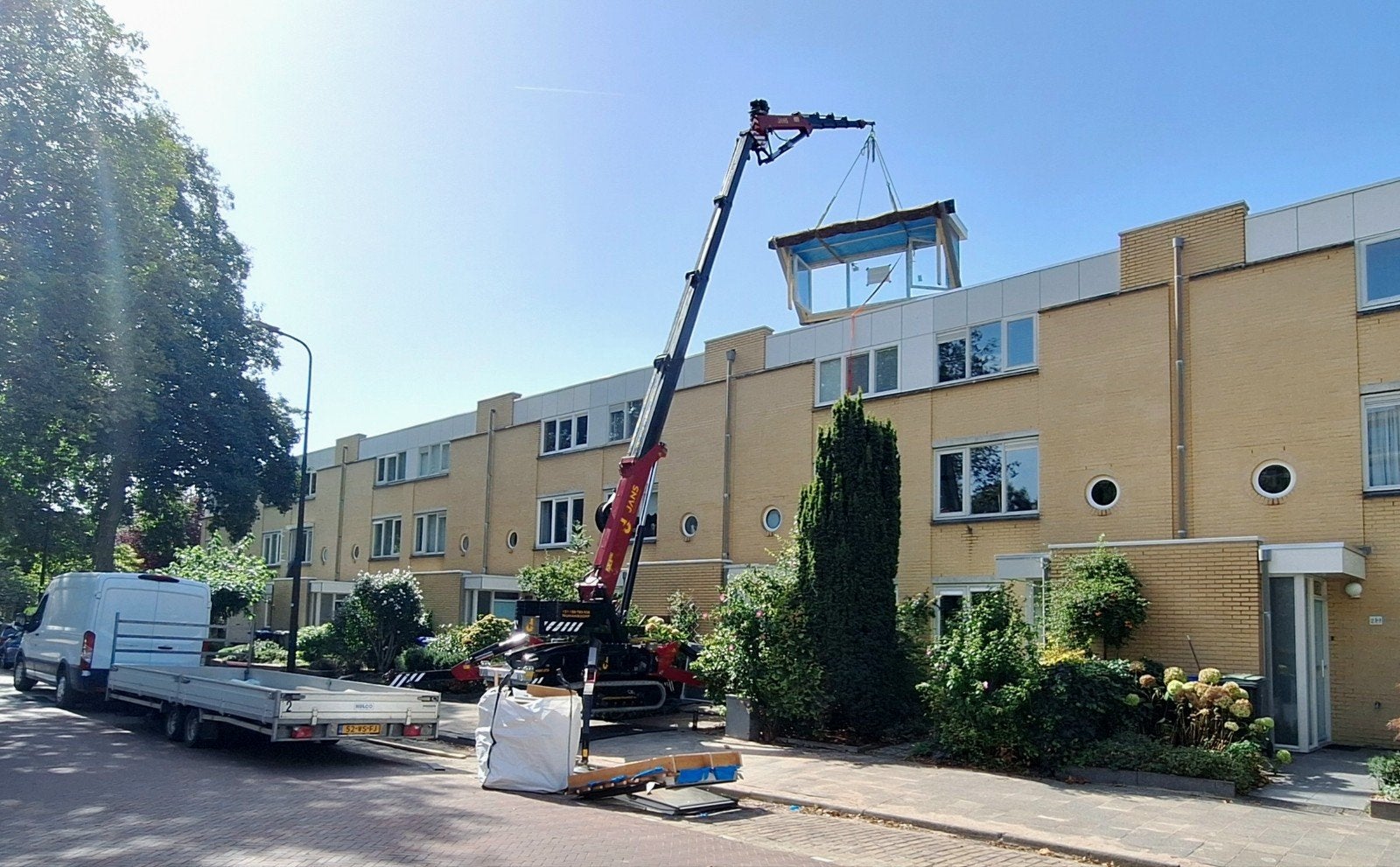 Compactkraan te huur, Hoeflon Minihijskraan, Ophalen of Verzenden