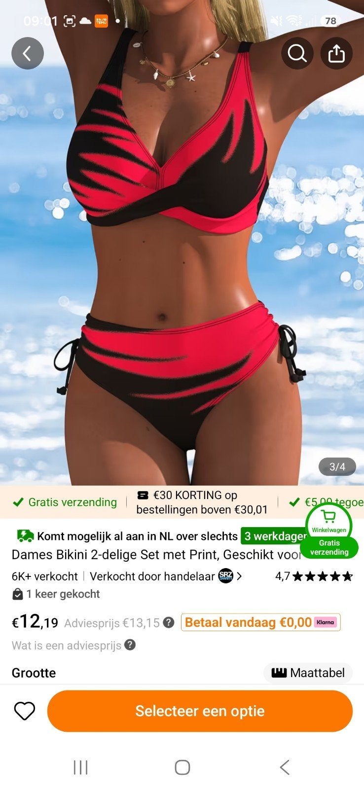 Bikini maat M, Ophalen of Verzenden, Nieuw, Bikini