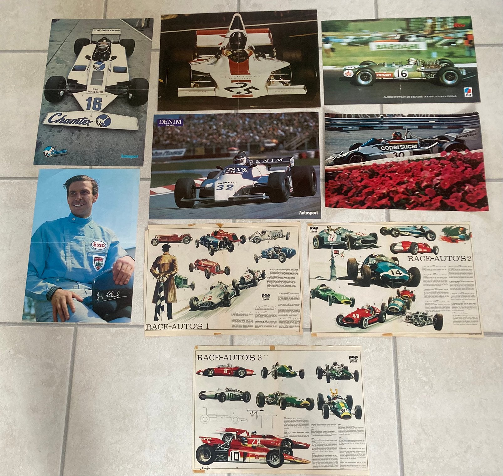 78 formule 1 A3 formaat posters, Ophalen of Verzenden, Gebruikt, Formule 1