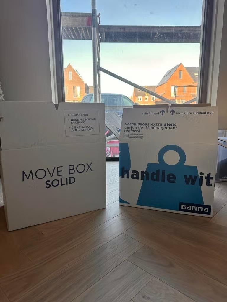 Verhuisdozen (20 stuks), Doe-het-zelf en Verbouw, Kratten en Dozen, Ophalen, 40 tot 60 cm, Opvouwbaar, 50 tot 75 cm