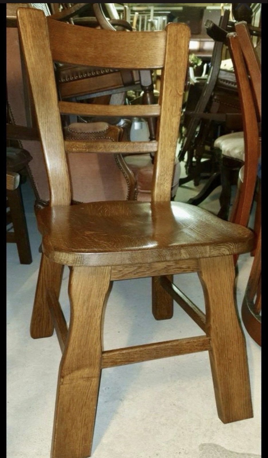 Grote collectie eiken stoelen en meubelen, Ophalen, Gebruikt, Bruin, Vijf, Zes of meer stoelen