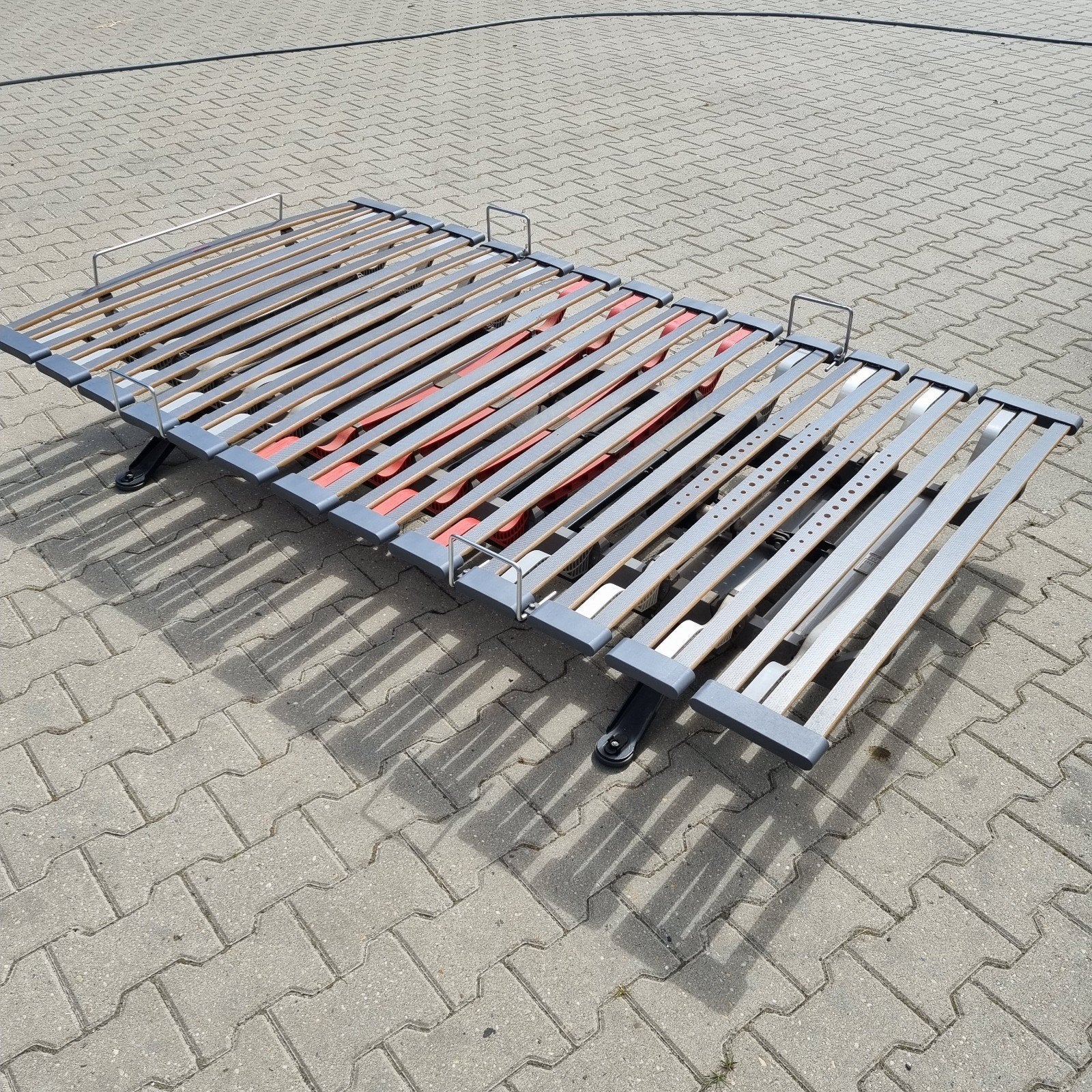 Elektrisch verstelbare lattenbodem (ex.matras), 90 cm, Eenpersoons, Ophalen of Verzenden, 200 cm