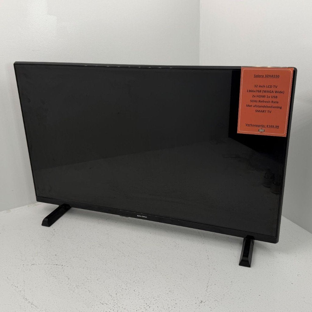 Salora 32HA550 SMART TV / Televisie | Met AB | Met garantie, 50 Hz, Dordrecht@usedproducts.nl, Zo goed als nieuw, 100 cm of meer
