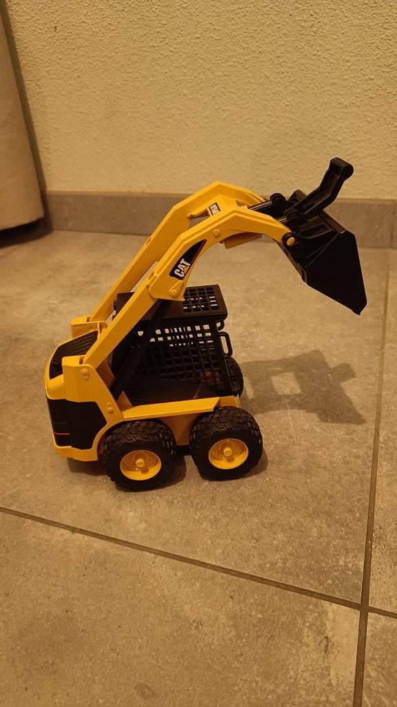 Caterpillar Bobcat Brüder Speelgoed Graafmachine, Ophalen of Verzenden, Zo goed als nieuw
