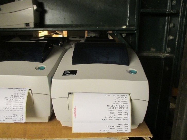 Zebra LP2844 Thermische Label printer USB Serieel Thermisch, Niet ingevuld, Gebruikt, Printer, Niet ingevuld