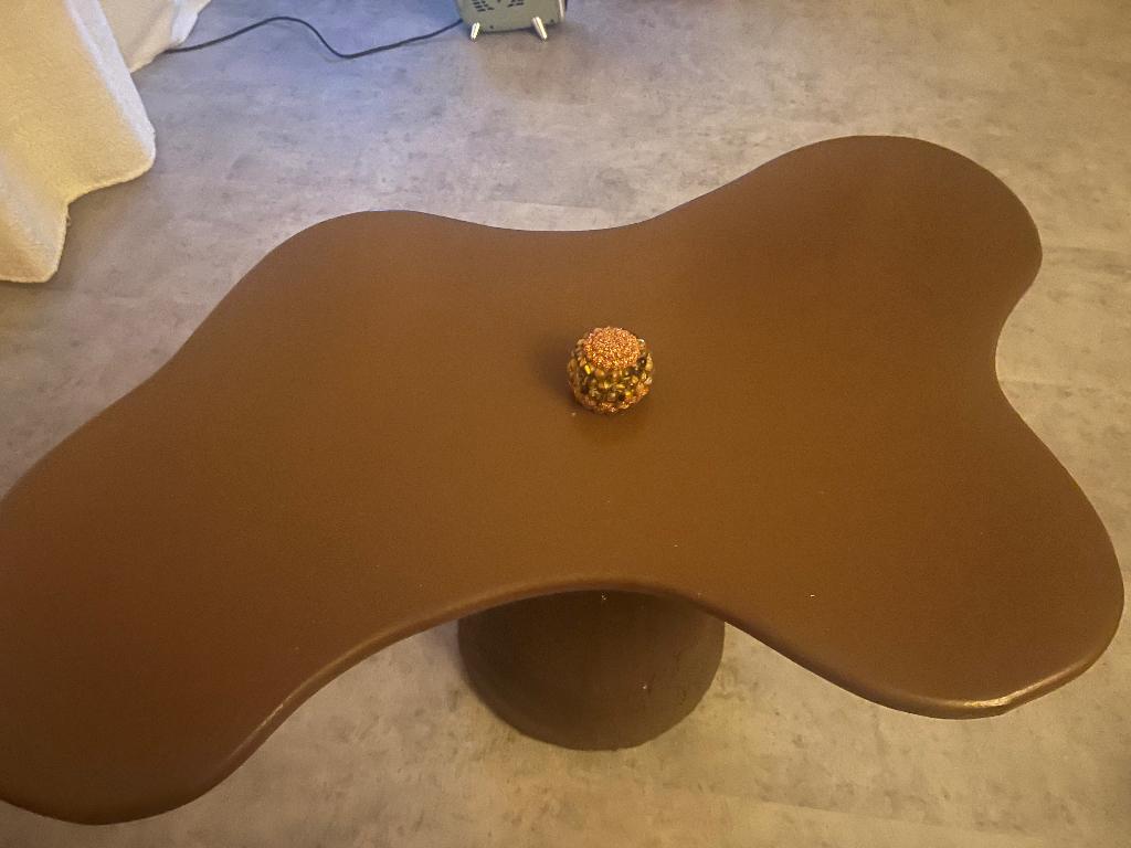 Organische vorm handgemaakte salontafel, Ophalen, Overige materialen, 100 tot 150 cm, Nieuw