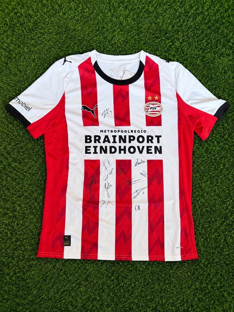 Uniek gesigneerd PSV-shirt seizoen 2025/2026, Verzamelen, Sportartikelen en Voetbal, Ophalen, Nieuw, PSV, Shirt