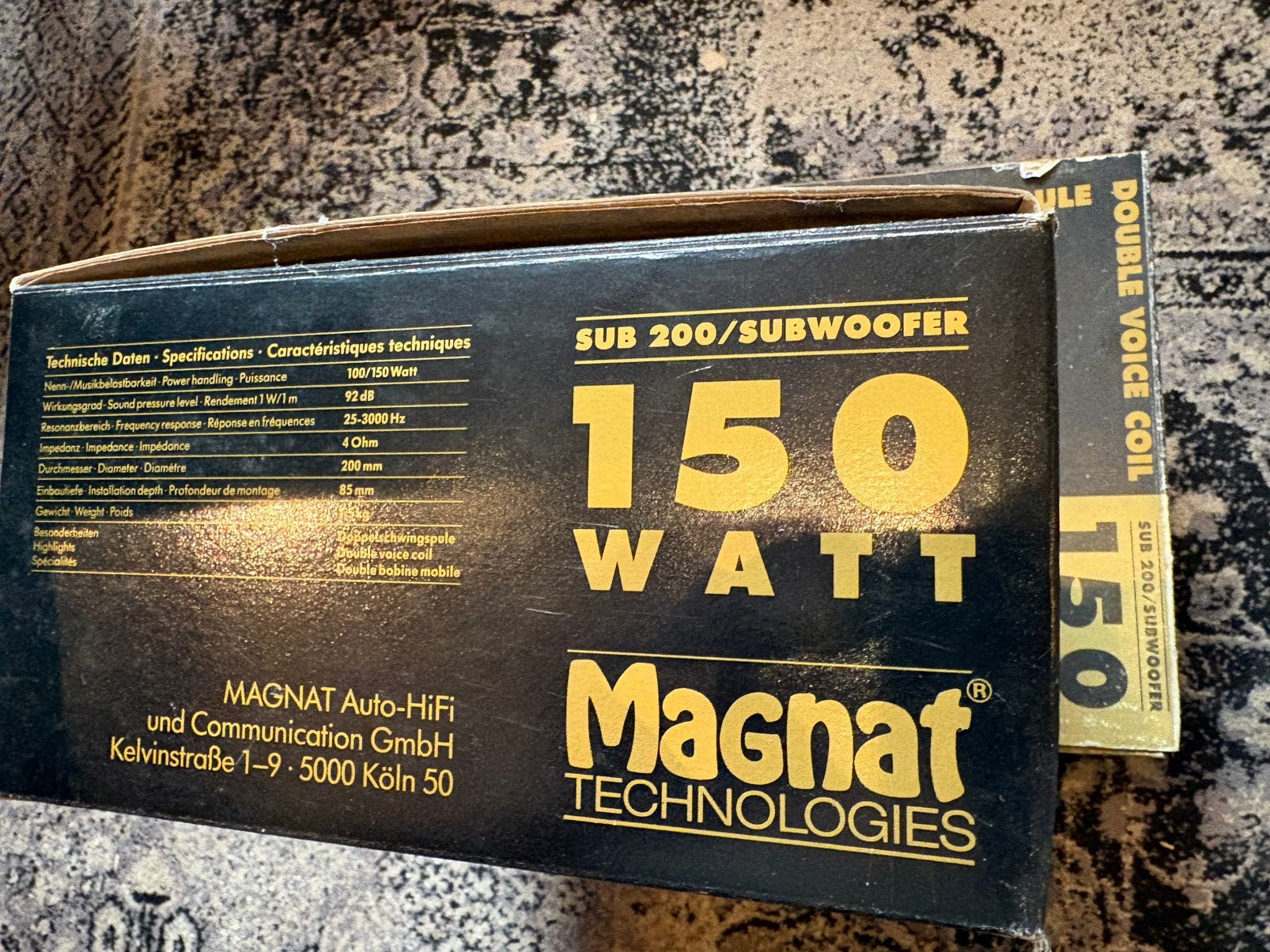 MAGNAT SUB WOOFER 2x, Twee personen, Overige soorten