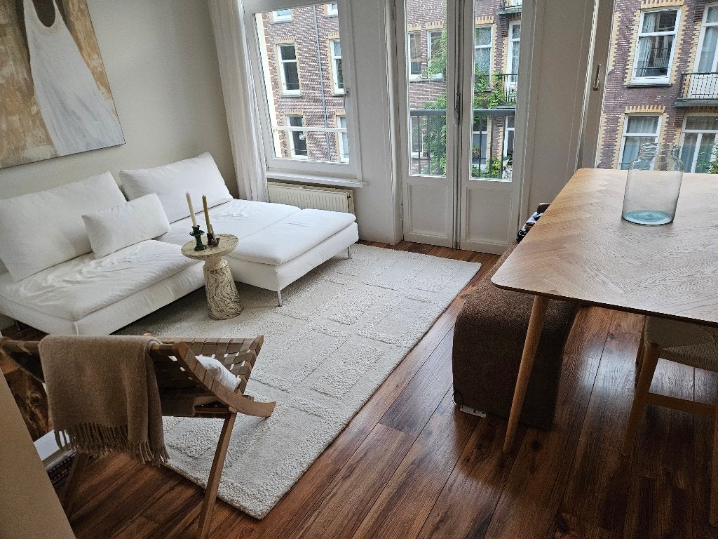 Wollen vloerkleed (160x230 cm), Huis en Inrichting, Stoffering | Tapijten en Kleden, Ophalen, Gebruikt, 150 tot 200 cm, 200 cm of meer