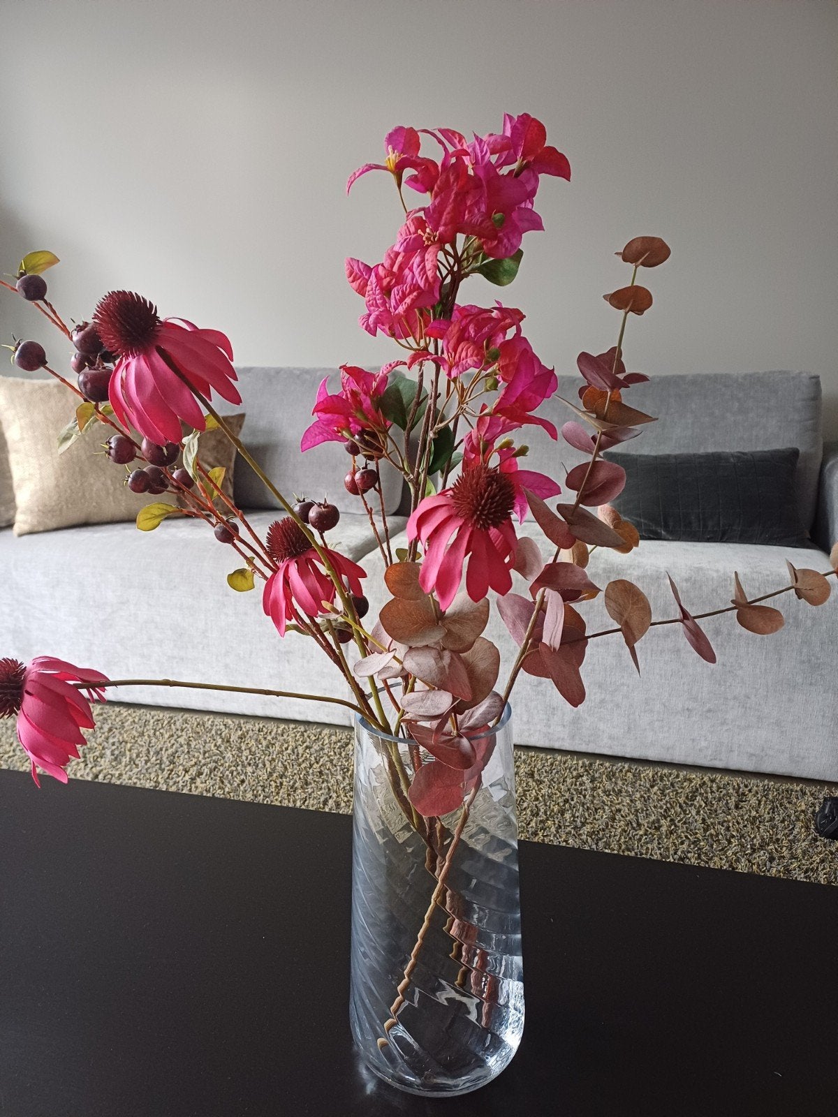 Prachtig kunstbloemen boeket als nieuw., Ophalen of Verzenden, Zo goed als nieuw