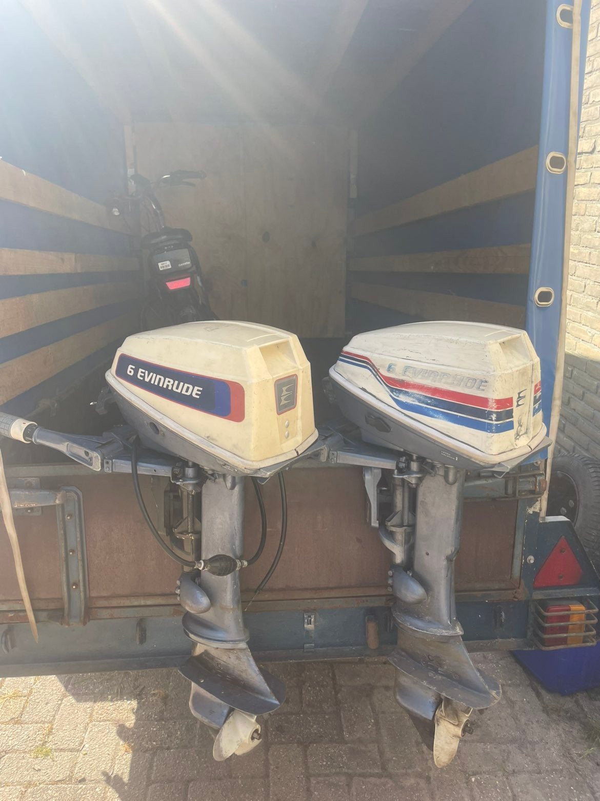 2x evinrude 6pk kortstaart, Ophalen, Gebruikt