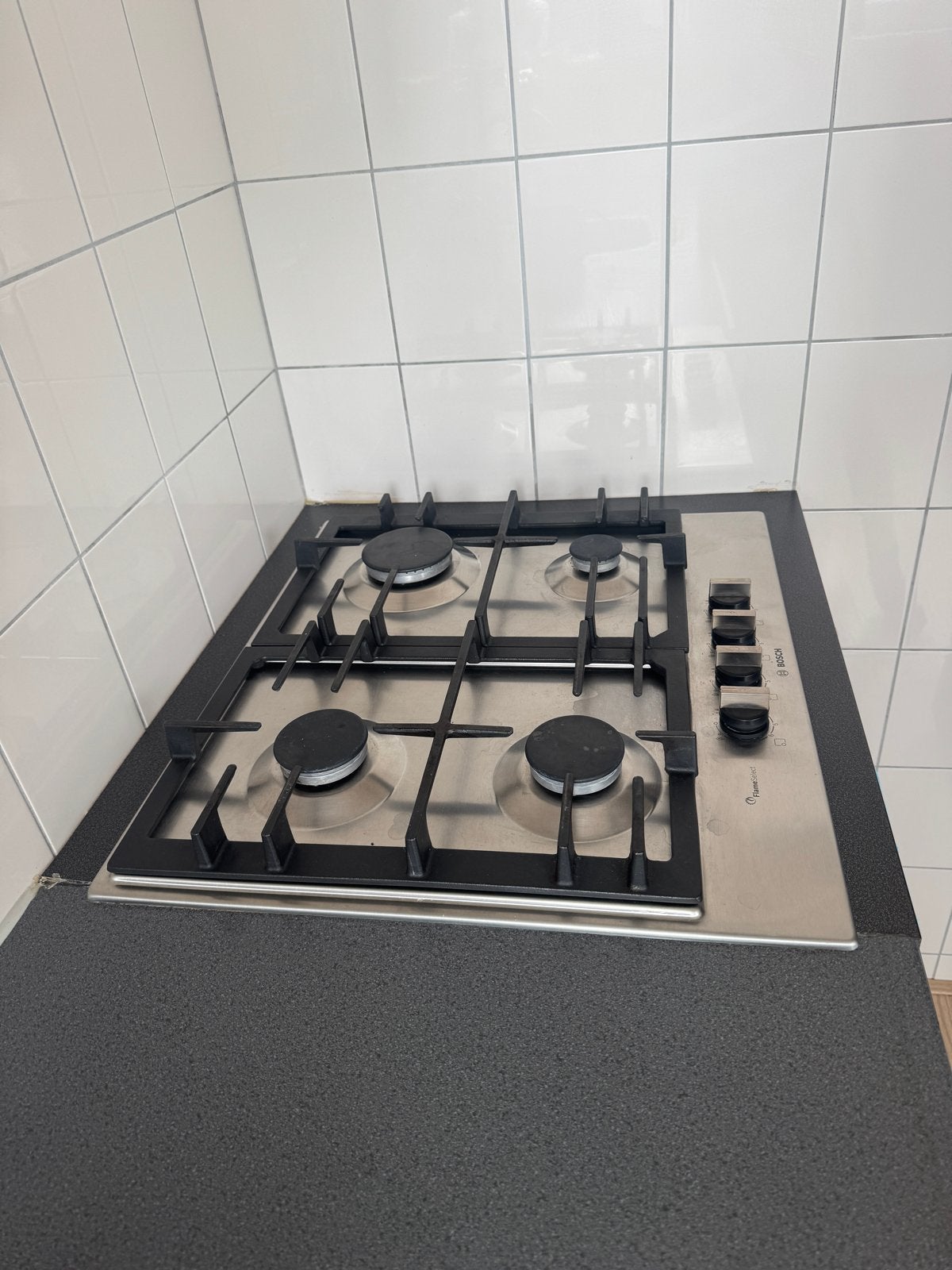Bosch Inbouw Gasfornuis - 4 Kookzones, Ophalen, Gebruikt, 4 kookzones, Inbouw