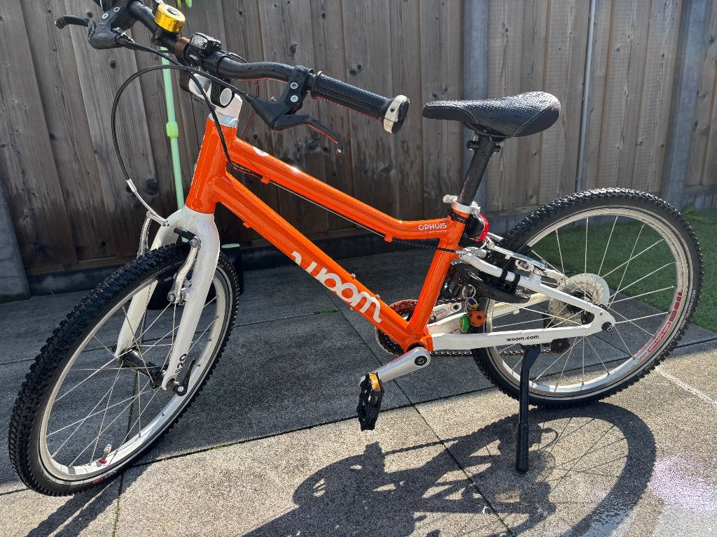 Woom 4 – 20 inch kinderfiets – 7 versnellingen, Fietsen en Brommers, Ophalen, Woom, Schijfrem, 16 tot 20 inch