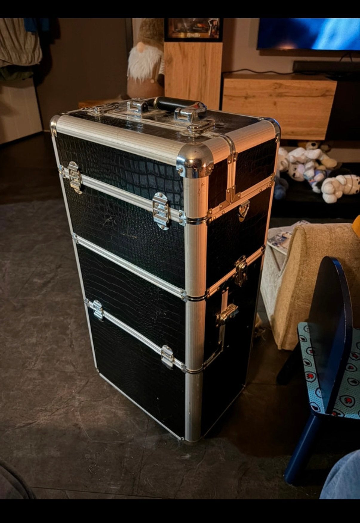 nagel koffer met toebehoren, Ophalen, Zo goed als nieuw, Zwart, Hardcase