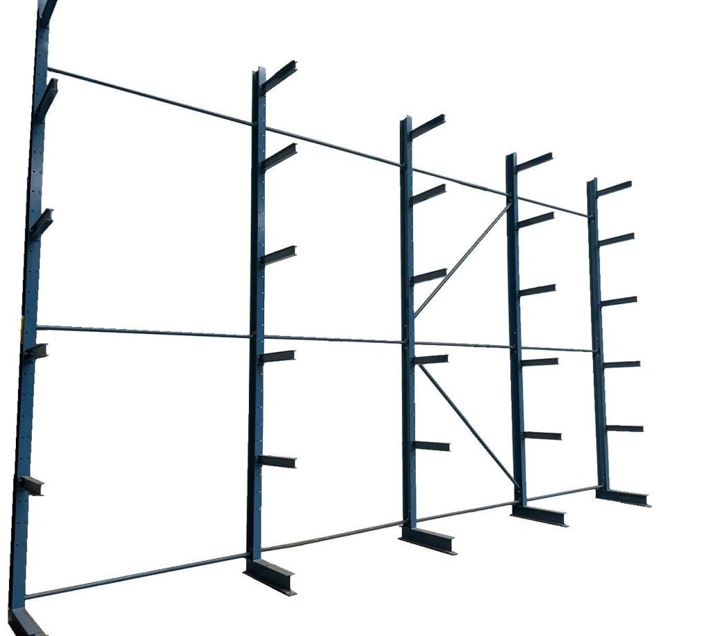 4x Hovuma draagarmstellingen enkelzijdig 740x90/60x472cm, HMS Magazijninrichtingen BV, Zo goed als nieuw, Info@hmsmagazijninrichtingen.nl