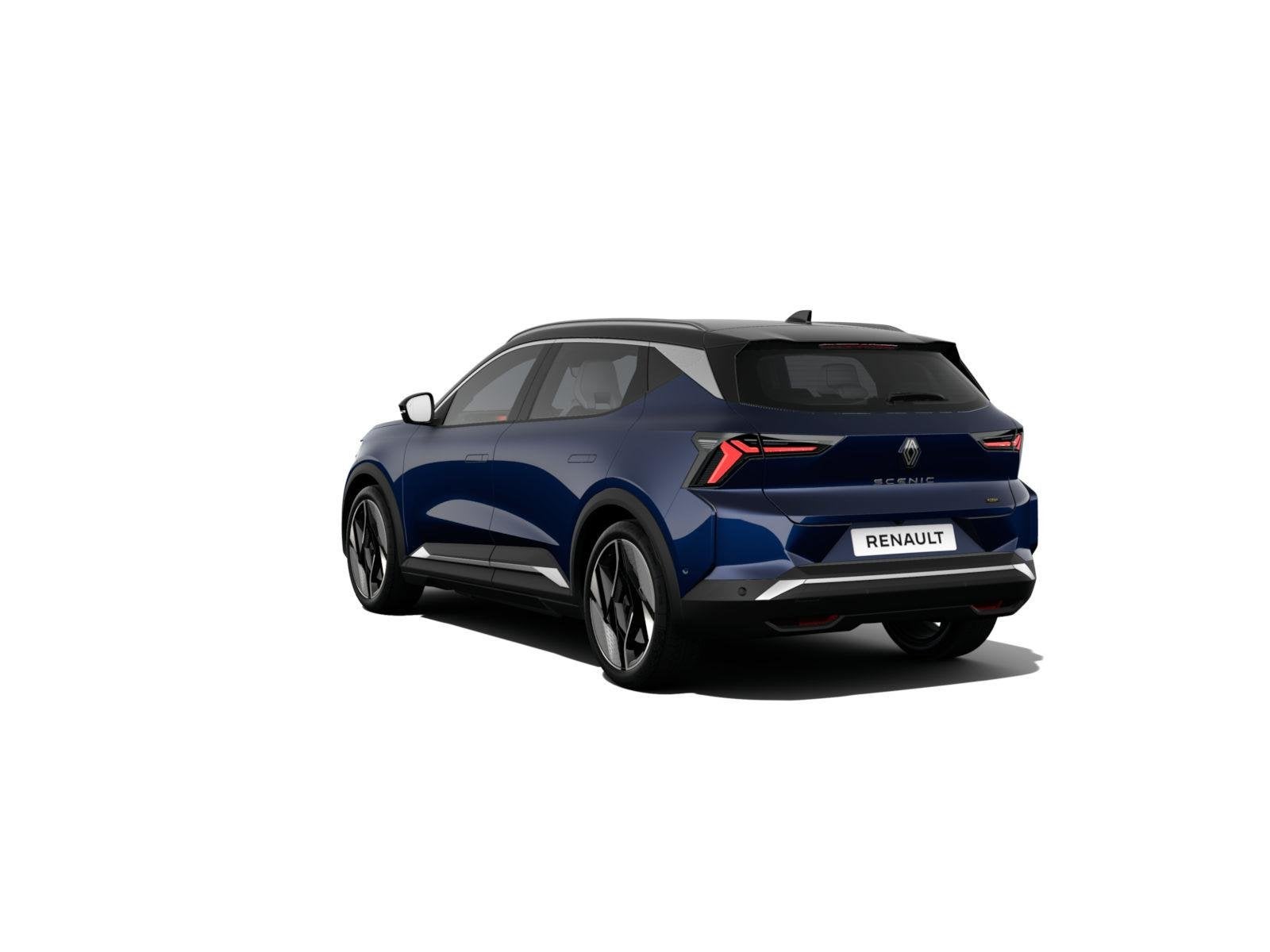 Renault Scenic E-Tech EV87 long range iconic Nu uit voorraad, Auto's, 12 maanden, Zwart, Blauw, 218 pk