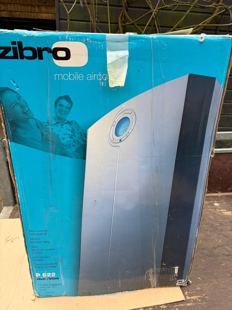 Mobiele Airco Zibro GRATIS!, Ophalen, 3 snelheden of meer, Zo goed als nieuw, Koelen en Ontvochtigen
