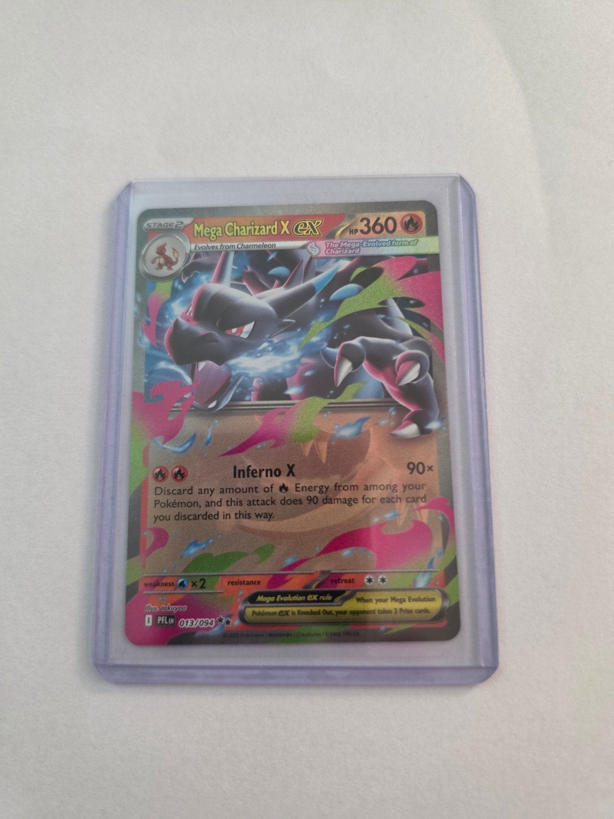 Mega Charizard X EX Pokémon Kaart - Zeldzaam, Ophalen of Verzenden
