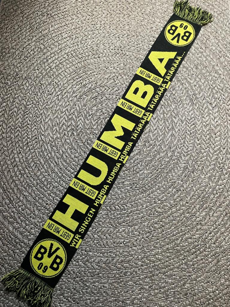 Borussia Dortmund sjaal - Humba Humba, Ophalen of Verzenden, Gedragen, Overige maten, Sjaal