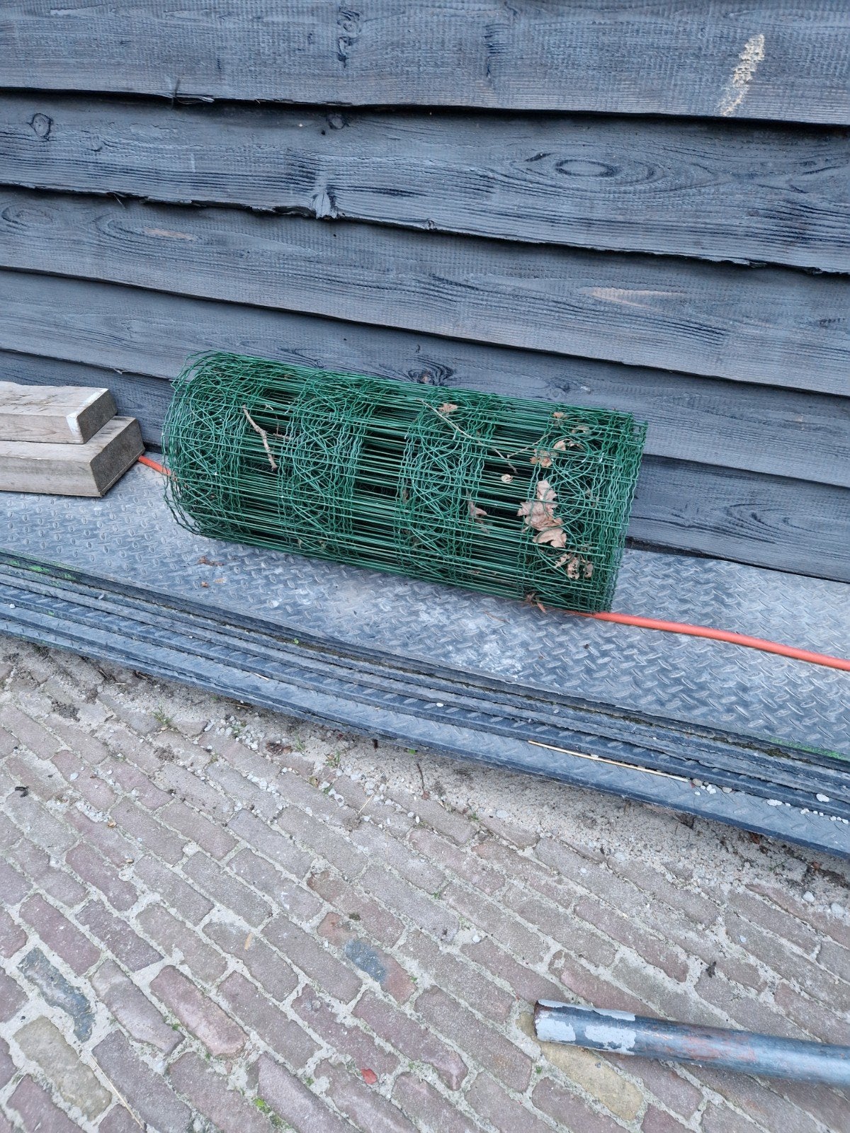 Tuin gaas groen 85 cm, ca 20 meter, Tuin en Terras, Ophalen, Gebruikt, 10 tot 20 meter, Gaas