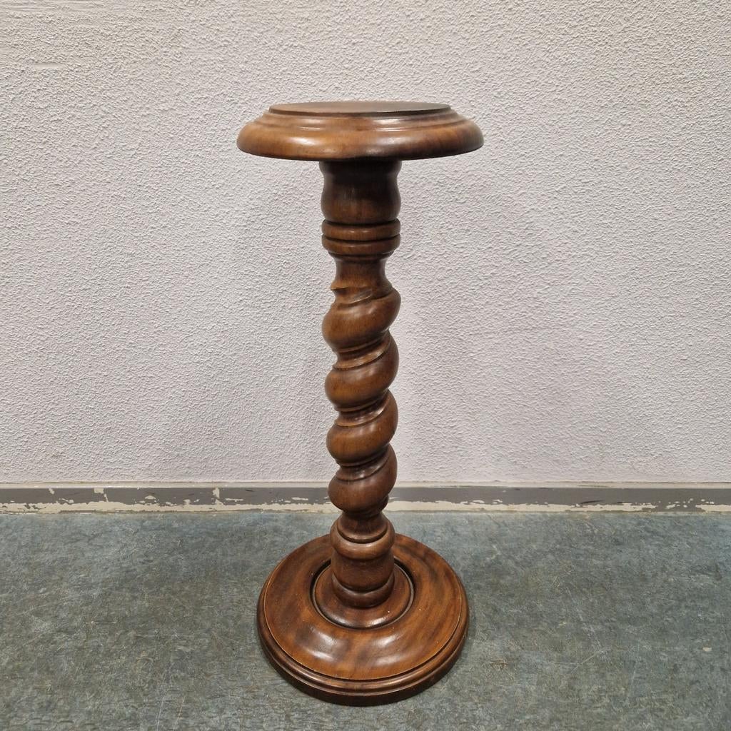 Antieke houten pilaar plantentafel console zuil, Huis en Inrichting, Woonaccessoires | Zuilen en Pilaren, Ophalen of Verzenden