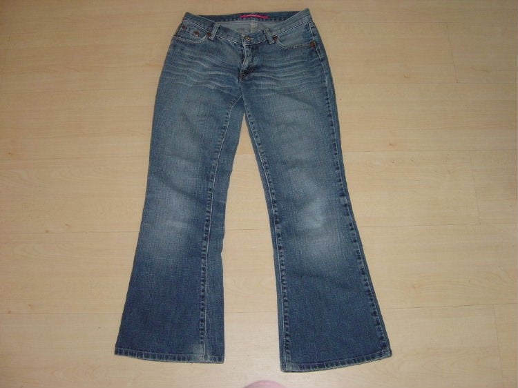 Super stoere damesspijkerbroek ( maat 27 ) nolita, Ophalen of Verzenden, Gedragen, Blauw, W27 (confectie 34) of kleiner