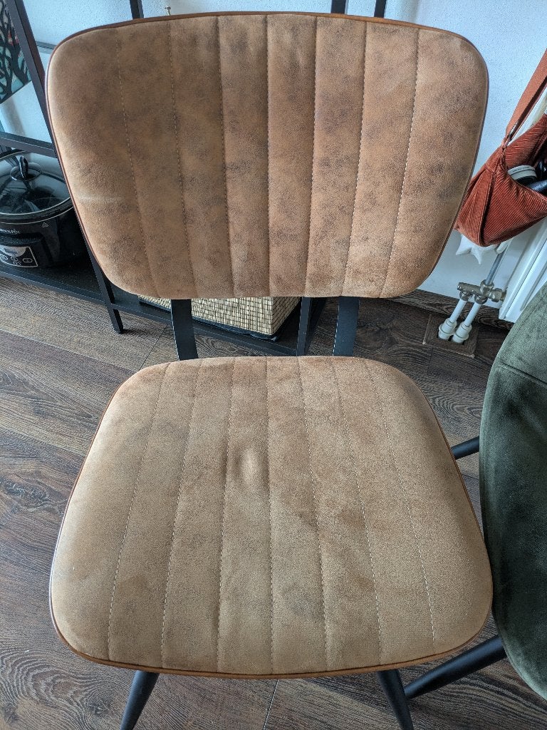Set van drie eetkamerstoelen, Ophalen, Gebruikt, Bruin, Drie