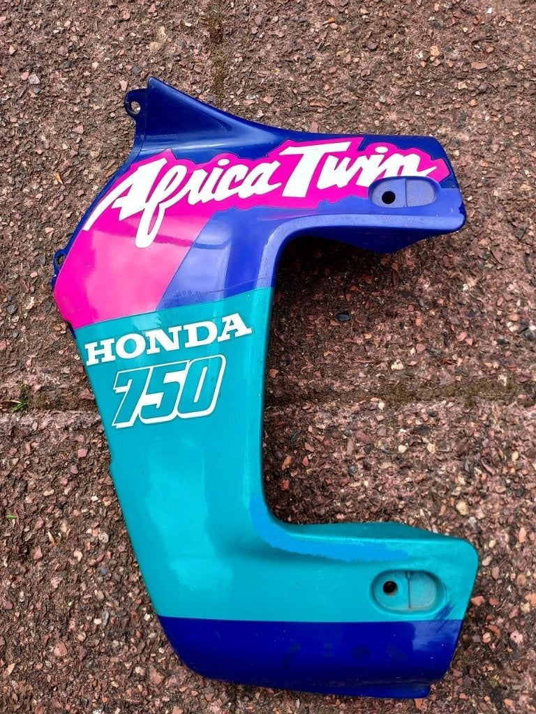 Honda XRV 750 Africa Twin Linker zijkuipdeel Blauw-groen, Motoren, Verzenden