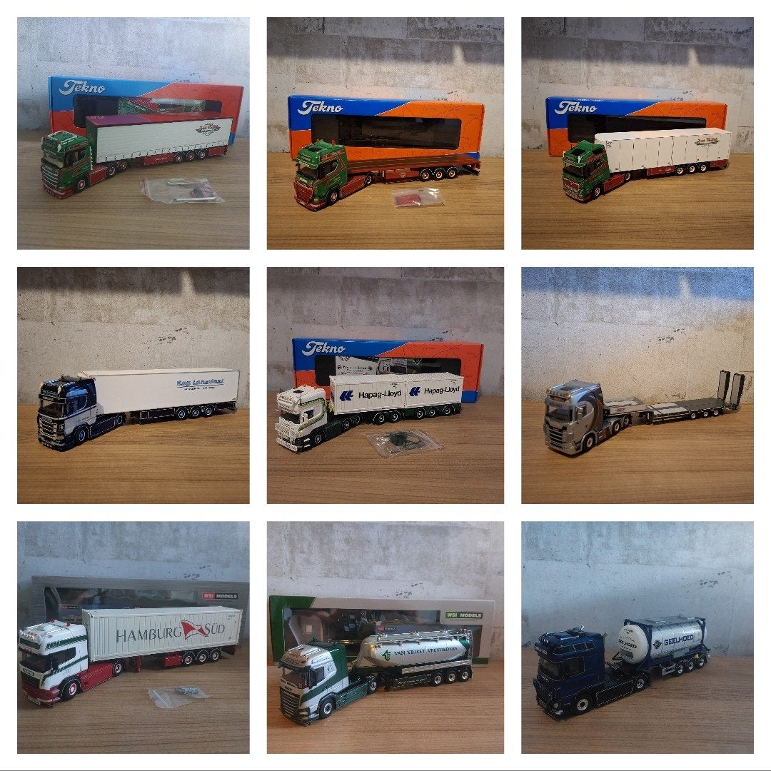36x Tekno / Wsi Miniaturenverzameling, Hobby en Vrije tijd, Modelauto's | 1:50, Ophalen of Verzenden, Zo goed als nieuw, Bus of Vrachtwagen