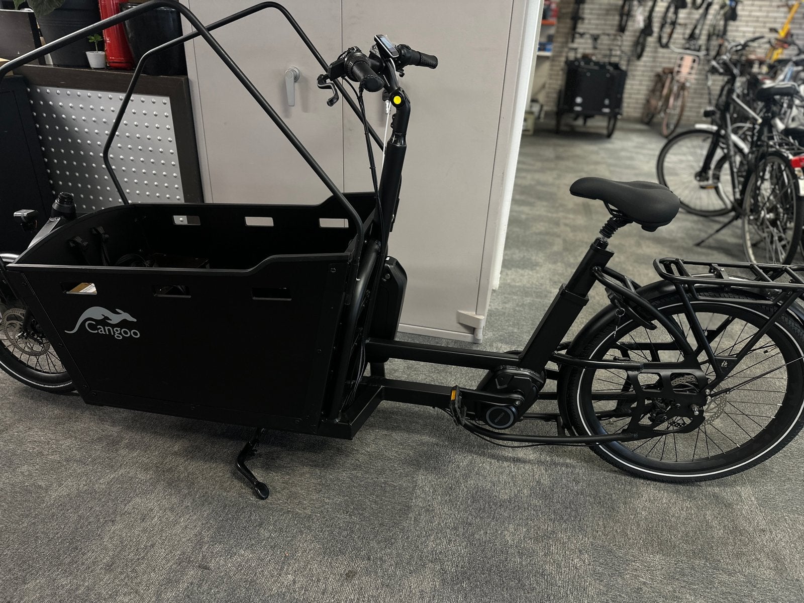 Cangoo elektrische bakfiets nu in actie €1899, Overige merken, 4 kinderen of meer, Cangoo, Huif