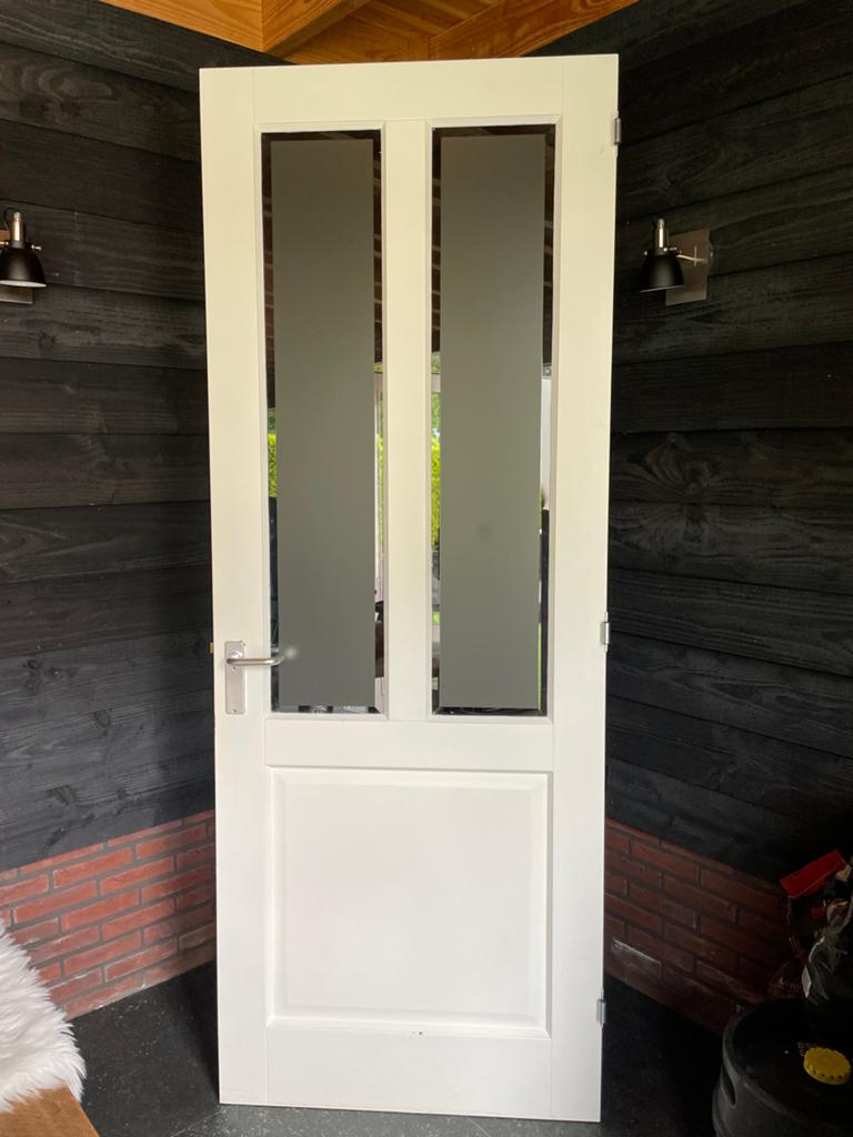 Binnendeur, stomp, rechtdraaiend, Doe-het-zelf en Verbouw, Deuren en Horren, Ophalen, Gebruikt, 80 tot 100 cm, 215 cm of meer