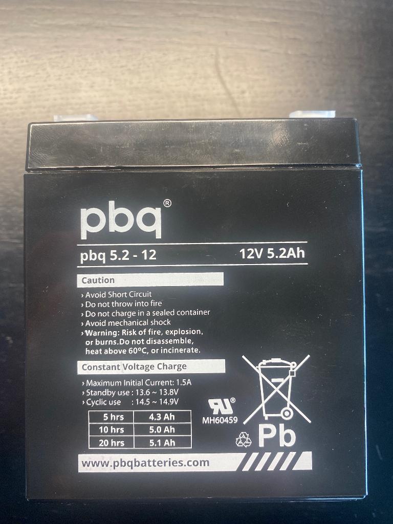 Accu PBQ 5.2-12    12v 5.2ah, Auto-onderdelen, Accu's en Toebehoren, Ophalen, Nieuw