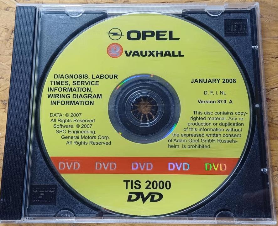 Opel TIS2000 DVD, Auto diversen, Ophalen of Verzenden