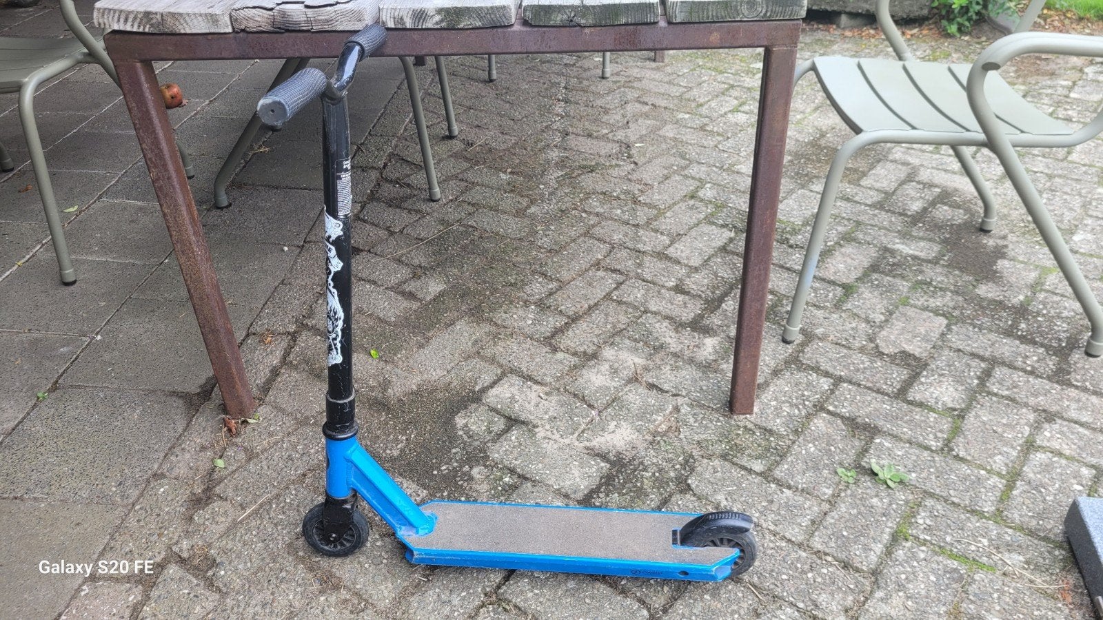 Stuntstep blauw - Gebruikt maar in goede staat, Fietsen en Brommers, Ophalen, Gebruikt, Gewone step, Onbekend