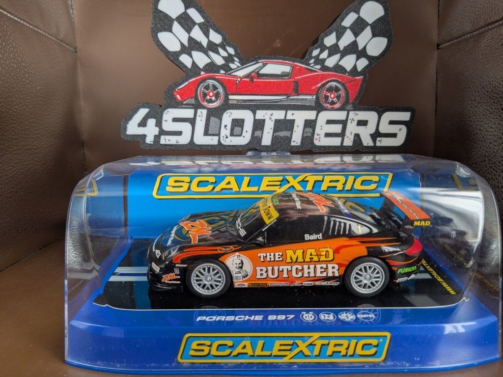 Scalextric Porsche 997 GT3 #1  The Mad Butcher Cup Triplex, Ophalen of Verzenden, Nieuw, Elektrisch, Overige merken