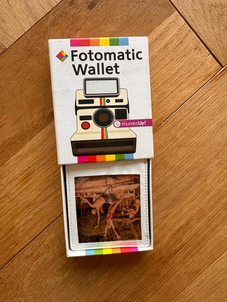 Fotomatic Wallet - Retro portemonnee met fotovenster, Ophalen of Verzenden, Nieuw, Zwart, Overige merken