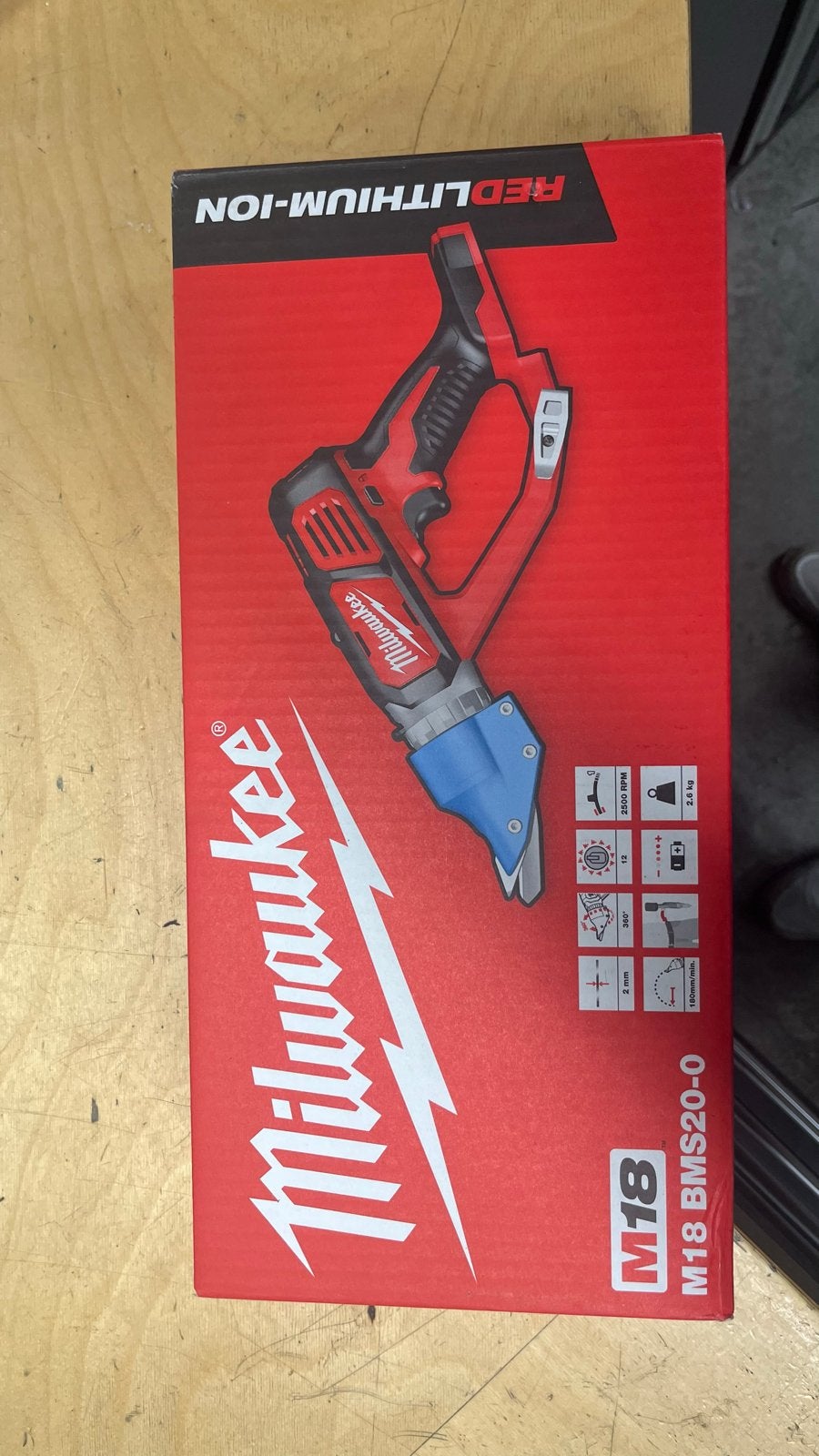 Milwaukee M18 BMS20-0 Accu Metaalschaar - Nieuw in doos, Ophalen of Verzenden, Nieuw, Overige typen, Milwaukee