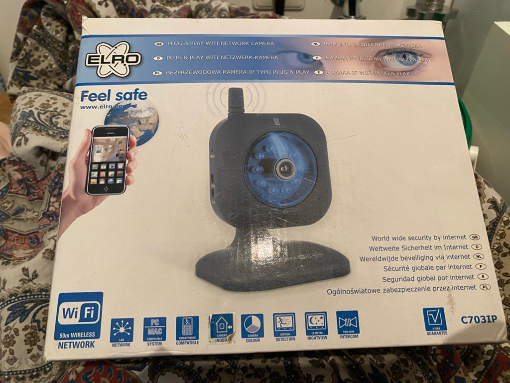 ELRO C703IP Plug & Play WiFi Netwerk Camera, Ophalen of Verzenden, Nieuw, Binnencamera