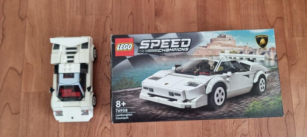 Lego Lamborghini Countach 76908, Kinderen en Baby's, Speelgoed | Duplo en Lego, Ophalen of Verzenden, Zo goed als nieuw, Complete set