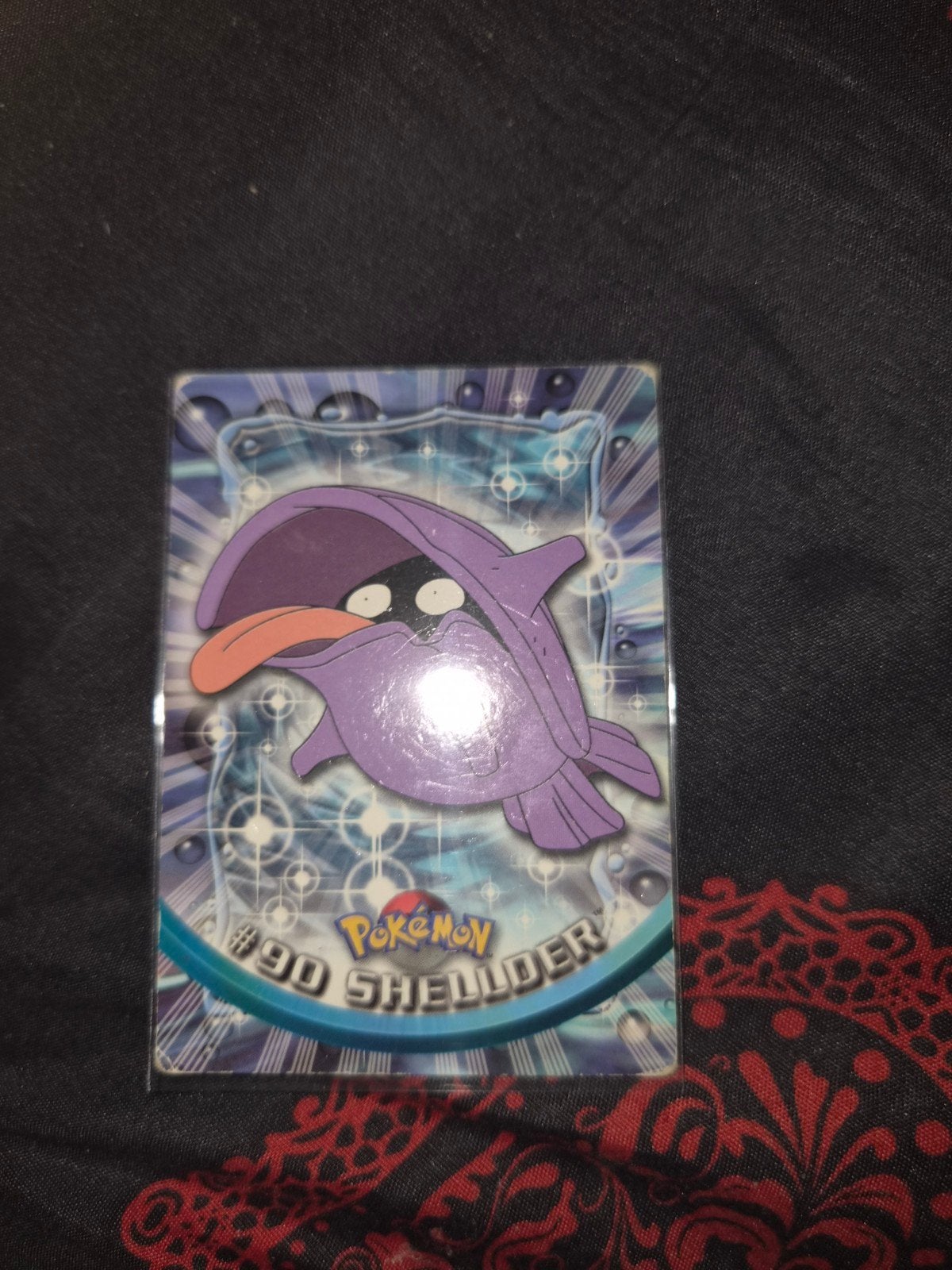 Pokémon Shellder Kaart #90 - Beetje beschadigd, Ophalen of Verzenden, Gebruikt, Losse kaart